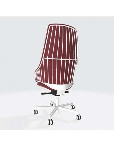 Poltrona direzionale con schienale alto Italia