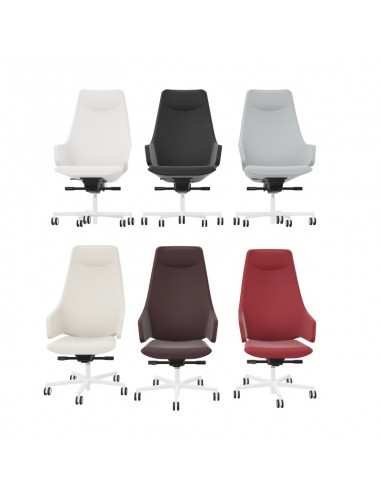Poltrona direzionale con schienale alto Italia