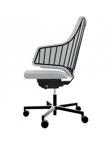 Poltrona direzionale con schienale medio Italia