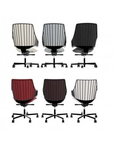 Poltrona direzionale con schienale medio Italia