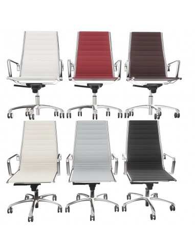 Poltrona direzionale schienale alto Light