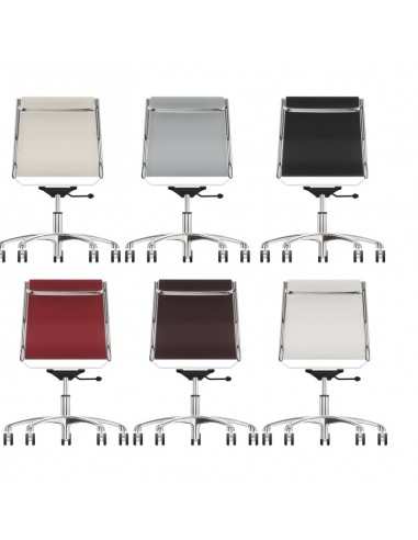 Poltrona direzionale ospite schienale medio Light