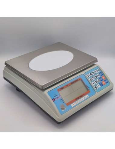 Bilancia elettronica Waage Prima 30 30kg range 15-30kg div 5-10g con batteria negozi e ambulanti