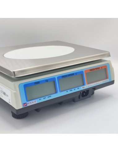 Bilancia elettronica Waage Prima 15 15kg range 6-15kg div 2-5g con batteria negozi e ambulanti