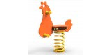 Gioco a molla gallina "Gallona" monoposto in polietilene da esterno per parchi, asili, ville e giardino