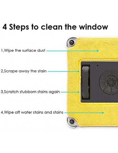 Mamibot iGLASSBOT W120-T Robot lavavetri Automatico Pulizia vetri con Telecomando e App per Smartphone bianco