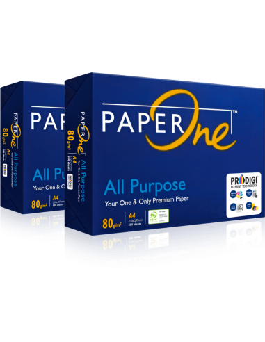 5 pz Paperone All Purpose risma carta Premium A4 21x29,7cm 80gr per ufficio, stampa e fotocopie, Formato A4, 80 gr