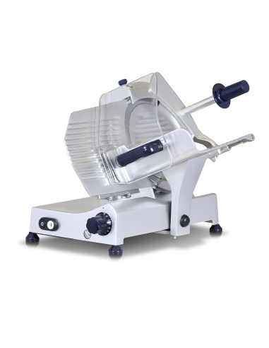 AF250GRL - Affettatrice per uso domestico, completa di micro/switch di protezione lama 250mm forgiata in acciaio temperato