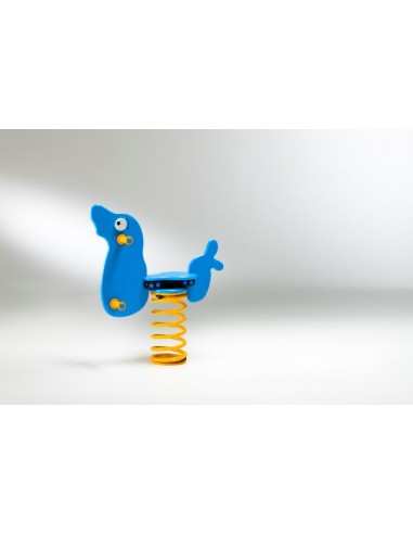 Gioco a molla " Foca " in polietilene da esterno per parchi, asili, ville giardino