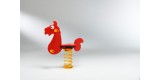 Gioco a molla " Pony" in polietilene da esterno per parchi, asili, ville giardino