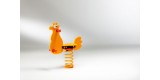 Gioco a molla " Gallina " in polietilene da esterno per parchi, asili, ville giardino