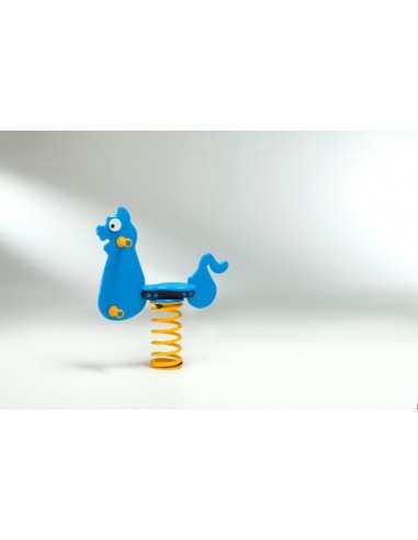 Gioco a molla " Gatto " in polietilene da esterno per parchi, asili, ville giardino