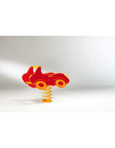 Gioco a molla " Auto 2 Posti" in polietilene da esterno per parchi, asili, ville giardino