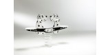 Gioco a molla 2 posti "Dalmata Tandem"  in polietilene da esterno per parchi, asili, ville e giardino