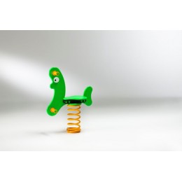 Gioco a molla " Banana" in polietilene da esterno per parchi, asili, ville giardino