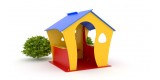 Playhouse - Casetta in polietilene per bambini da esterno per parchi, asili, ville e giardino