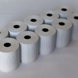 50 pz - Rotoli termici 80mm x 80 mt - f.12 mm per cassa e stampanti e sistemi