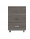 Cassettiera in legno su ruote con 3 cassetti Kamos