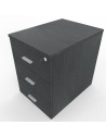 Cassettiera in legno su ruote con 3 cassetti Kamos
