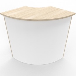 NEWFORM - Angolo bancone esterno 90° con frontale in metallo