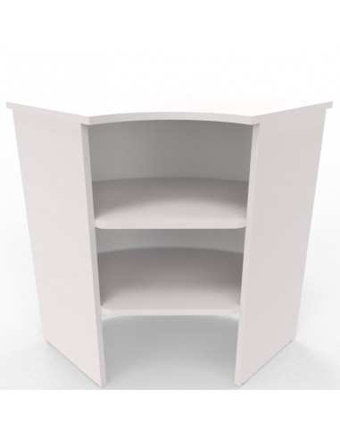 NEWFORM - Angolo bancone esterno 90° con frontale in metallo