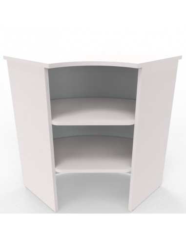 NEWFORM - Angolo bancone esterno 90° con frontale in metallo