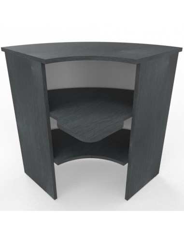 NEWFORM - Angolo Bancone esterno 90° con frontale in metallo e piano raccordo scrivanie