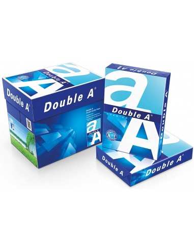 Carta Double A - Formato A5 - 148x210mm, 500fogli, 80g/m (Pack 10 risme) - Ideale per ricette mediche