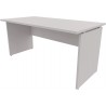 Scrivania 120 x 60 cm Grigio con piano e gambe in legno Kamos