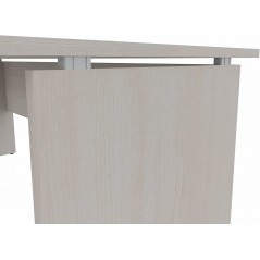 Scrivania 180 x 80 cm Frassino Virgilio con piano e gambe in legno Kamos