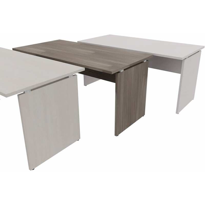 Scrivania 140 x 80  Frassino Virgilio con piano e gambe in legno Kamos  - PRONTA CONSEGNA