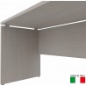 Scrivania 140 x 80  Frassino Virgilio con piano e gambe in legno Kamos  - PRONTA CONSEGNA
