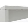 Las - Scrivania 140 x 70 cm OXI Bianco con piani in legno sp.25mm