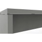 Las - Scrivania 140 x 70 cm OXI Grigio con piani in legno sp.25mm