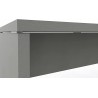Las - Scrivania 140 x 70 cm OXI Grigio con piani in legno sp.25mm