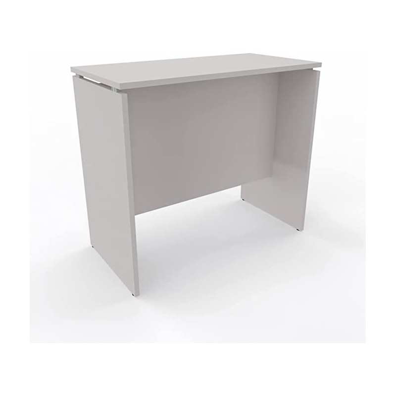 NEWFORM - Scrivania alta/alternativa Bancone 160 x 80 x 105 cm con piani in legno sp.25mm - Colore Grigio