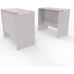 NEWFORM - Scrivania alta/alternativa Bancone 160 x 80 x 105 cm con piani in legno sp.25mm - Colore Grigio