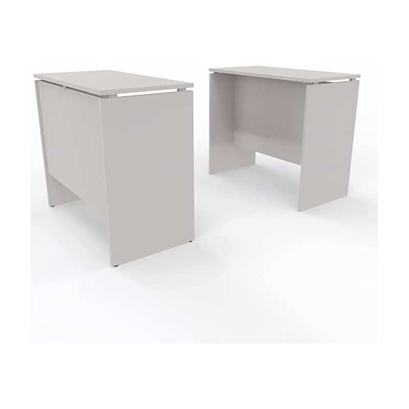 NEWFORM - Scrivania alta/alternativa Bancone 160 x 80 x 105 cm con piani in legno sp.25mm - Colore Grigio