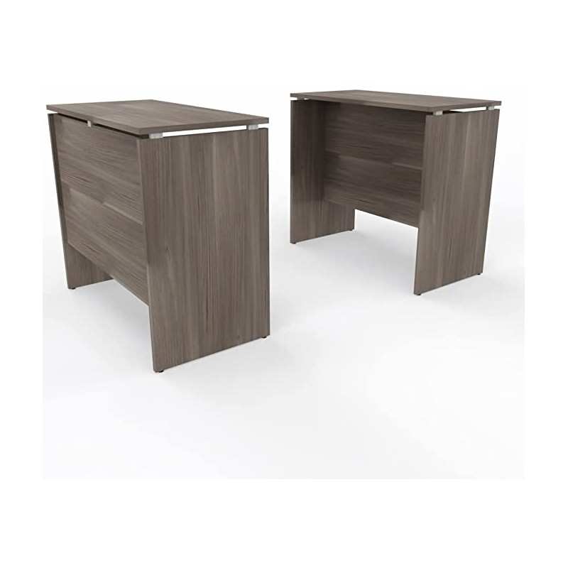 NEWFORM - Scrivania alta/alternativa Bancone 160 x 80 x 105 cm con piani in legno sp.25mm - Colore Olmo Tundra