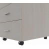 Cassettiera 42 x 56 x 60 cm Frassino Virgilio in legno su ruote con 3 cassetti Kamos - pronta consegna