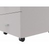 Cassettiera 42 x 56 x 60 cm Grigio in legno su ruote con 3 cassetti Kamos - pronta consegna