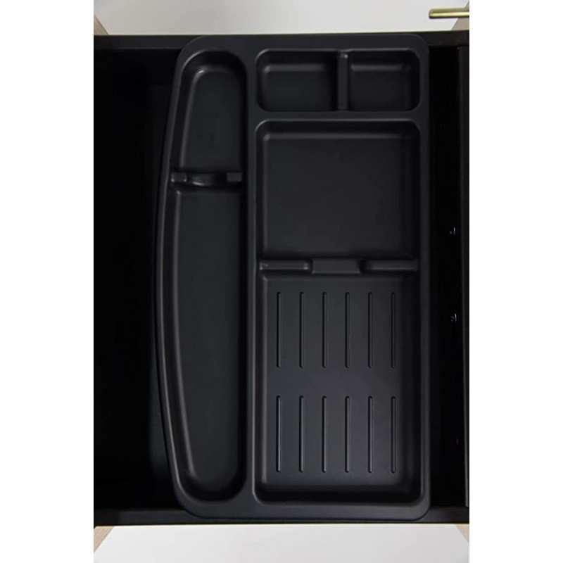 Cassettiera 42 x 56 x 60 cm Grigio in legno su ruote con 3 cassetti Kamos - pronta consegna