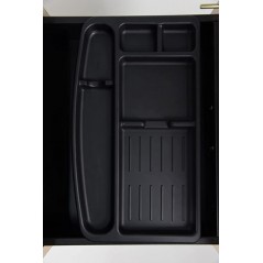 Cassettiera 42 x 56 x 60 cm Olmo Tundra in legno su ruote con 3 cassetti Kamos - pronta consegna