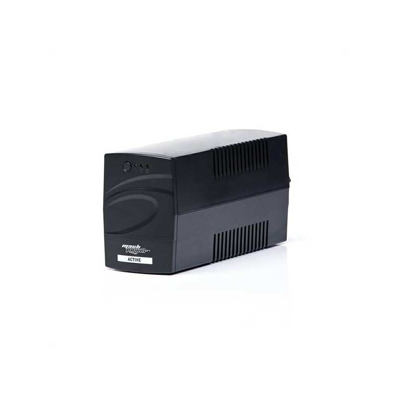 UPS 800VA/390W PLAST. 1*12V/7Ah, 2*OUTPUT, 1*USB, Protezione RJ, SOFTW.
