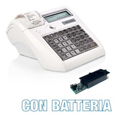 Registratore di cassa misuratore fiscale con batteria - TELEMATICO MICRELEC HELIOS RT - attivazione inclusa - Colore bianco