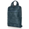Zaino slim ecopelle Bluegate dim. 28x38x10cm blu INTEMPO