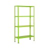 Scaffale 4 ripiani componibile H148 cm - Colore Verde Acido