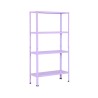 Scaffale 4 ripiani componibile H148 cm - Colore Lavanda