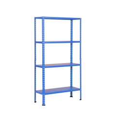 Scaffale 4 ripiani componibile H148 cm - Colore Blu cielo