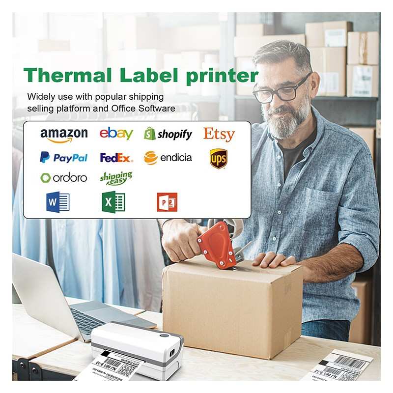 RP420 - Etichettatrice stampante termica diretta - USB, Bluetooth - 127 mm/s per etichette con codici a barre 4"